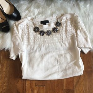 EUC Worthington Sheer Top Blouse Cream Colored